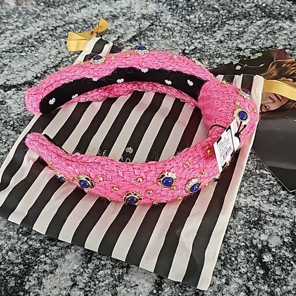 Lele Sadoughi Dahlia Eva Cabochon Knotted Headband - Picture 6 of 9